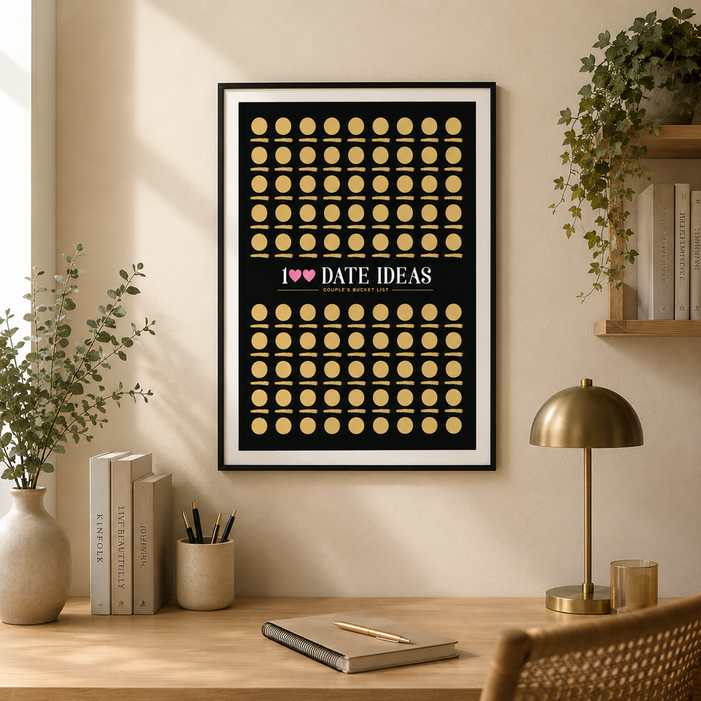 Poster 100 Dates - Scratch Love
